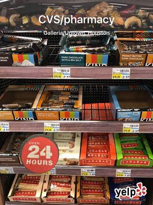 Snack bars on sale.