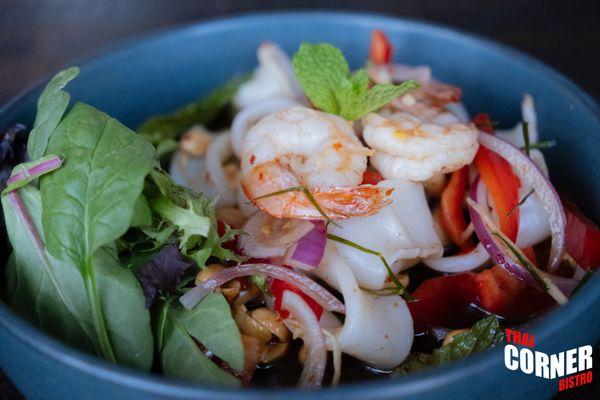 Shrimp and Calamari Herb Salad