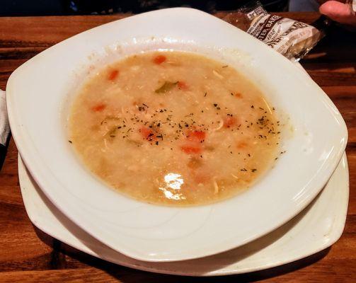 Chicken Lemon Rice Soup at Capitol Bistro and Bar Romulus