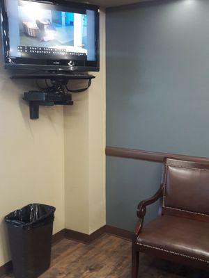 Tv in waiting area