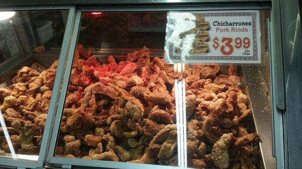 Chicharrones , can't  eat too much as they'll  clog your arteries