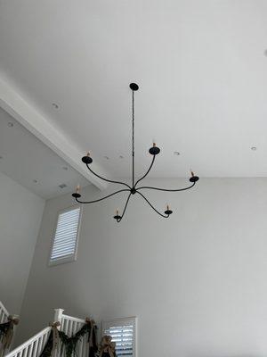 20ft ceiling chandelier