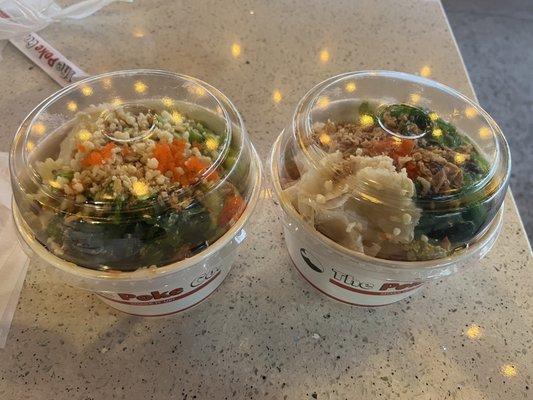 Medium poke bowls with (3 Scoops)