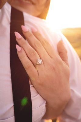 Nails done  here for my engagement shoot.