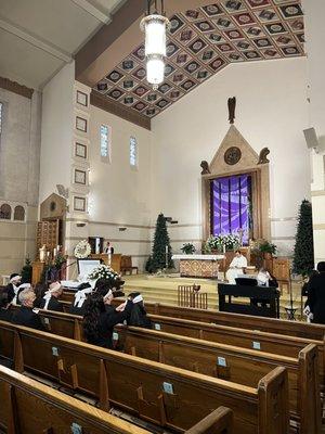 Viewing at the beautiful Saint Finbar Church in Burbank.