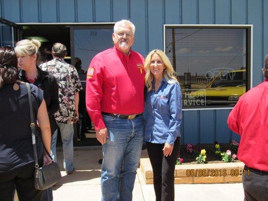 Mayor of Sierra Vista with Owner at Customer Appreciation Day