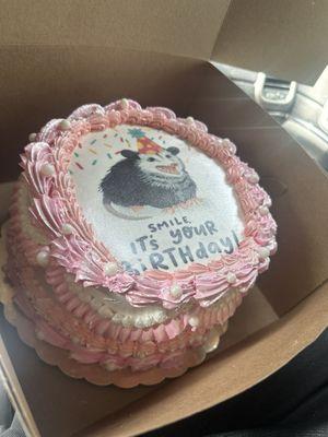 Beautifully delicious opossum Vanilla Cake