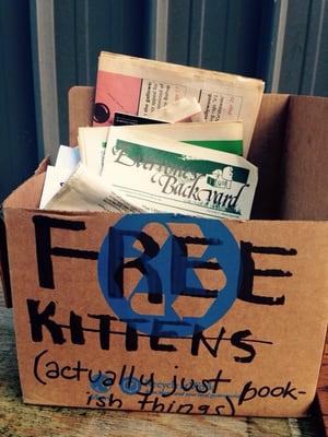 "Free" box out front