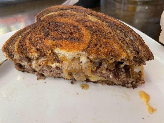 Patty melt (requested it on rye instead of sourdough).