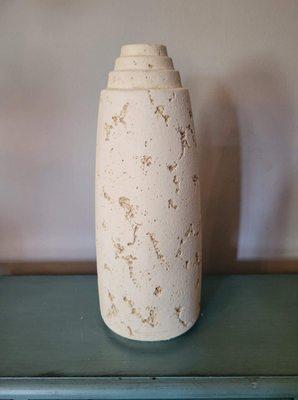 RUSTIC PLASTER VASE.