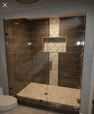 Custom shower door