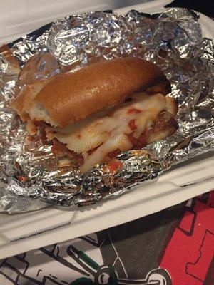 Other half of chicken Parm sub.