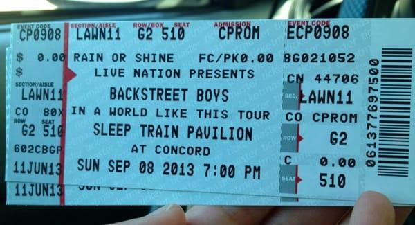 Won tickets to #BSB on tour in September! #InAWorldLikeThis