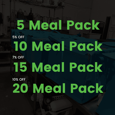 Use our convenient meal packs to bundle and save on time, energy and money!