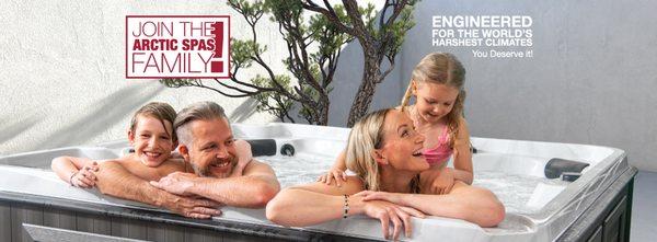 Family, hot tub, personal spa, Arctic Spas Scottsdale in Scottsdale, Arizona