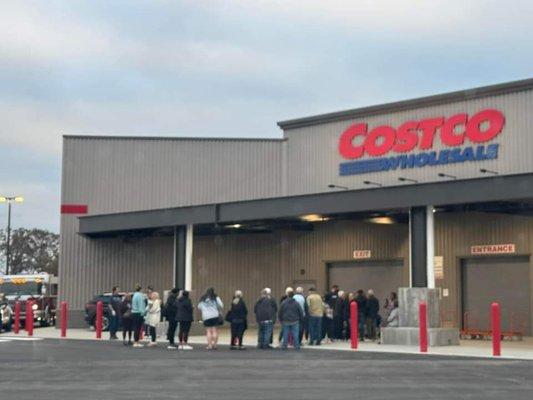 Costco on opening day.