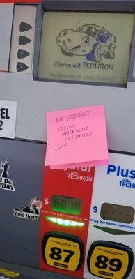 Saw this at the pump today...