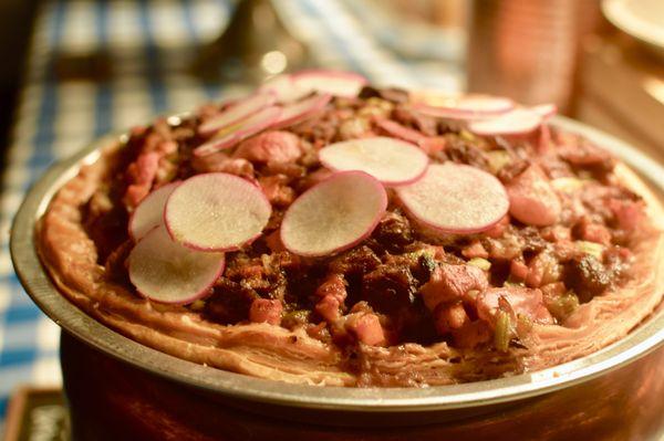 wine-braised oxtail pie