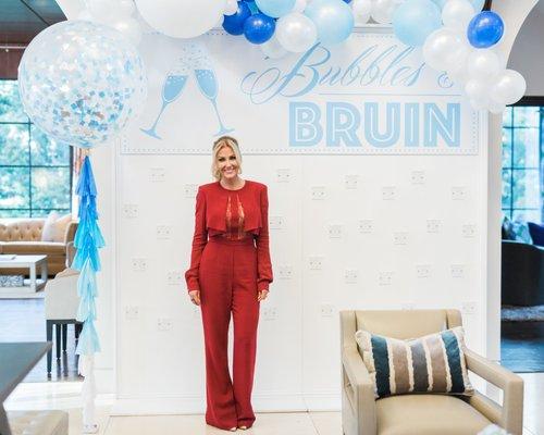 Real Housewives of Dallas, Stephanie Hollman, hosts Brandi Redmond's baby shower - Bubbles and Bruin