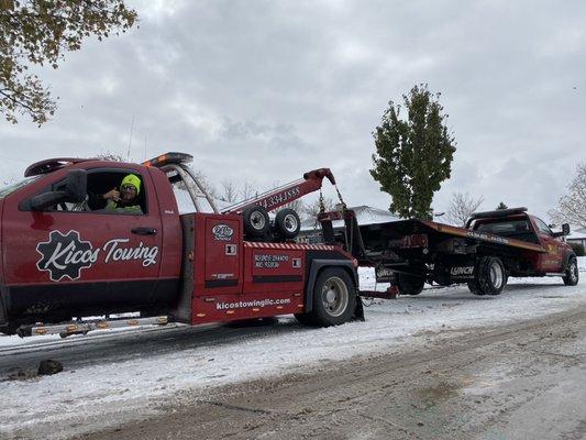 Helping another towing company! Give us a call