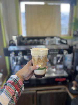 Full coverage: dirty chai, salted caramel foam