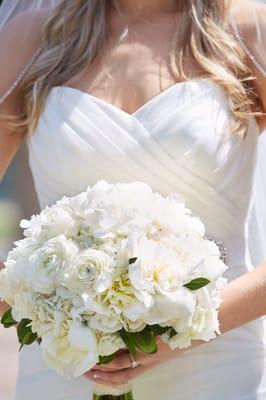 My bouquet - roses peonies and hydrangea