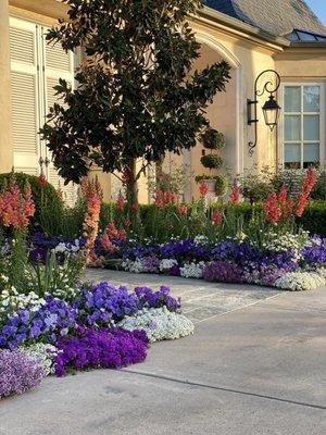 Seasonal flowerbed design, sourcing and planting