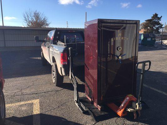 Moving a Safe for a Customer