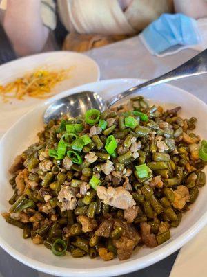 Pork with pickled H4. Pickled Long Bean with Minced Pork (Spicy)