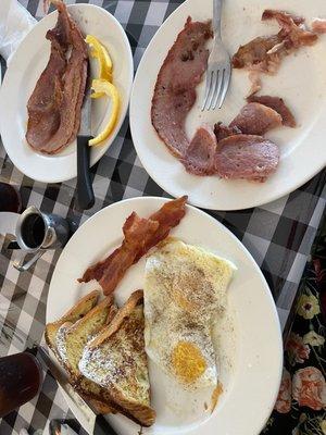 French Toast Breakfast, with the country ham upgrade.