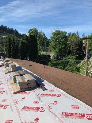 Tear-off and new install on a roof in Beaverton, Oregon!