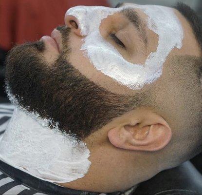 Clean cut shaves , facials , airbrush, beard care , face care