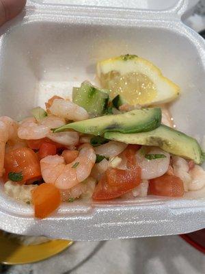 Shrimp Ceviche Tostada