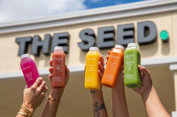 Nuthin' but a Green Thang, Juicy, and The Roots are our newest juices to the menu. What's your move?