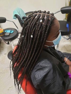 Square box braids