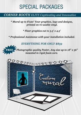 Trade Show Booth Packages. A complete set of graphics to attract buyers to your booth.