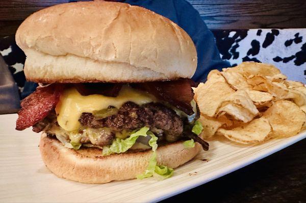 Hatch Green Chile Smash Burger