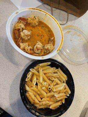 Ridiculous. Don't get their shrimp scampi. Ever! Charged $29 for this garbage.