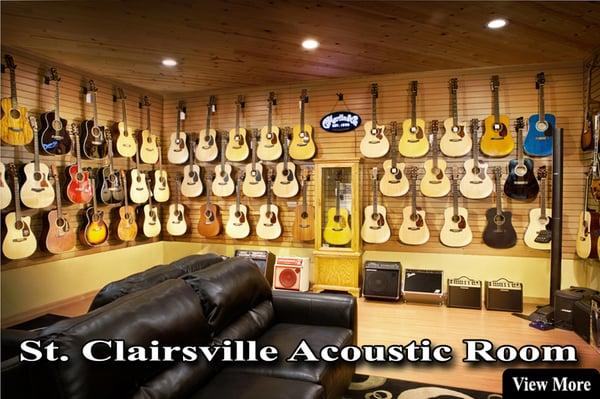 Acoustic Guitar Room - C. A. House Music, St. Clairsville, OH - www.cahousemusic.com