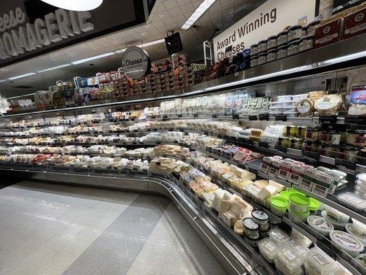 Huge selection of cheese, way more than Wholefood