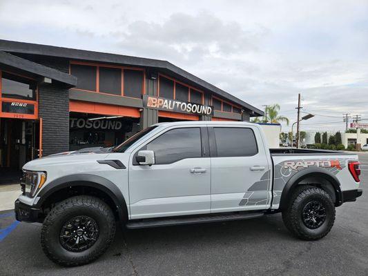 2023 Raptor R: tint and wrap