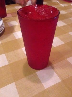 Traditional Pizza Place Red Plastic Cups.