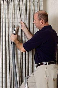 On-Site Drapery Cleaning - We can clean drapes and valances without removing them from your home or business.