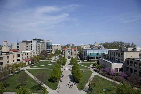 Canisius College's Main campus and Quad.