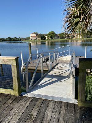 Boat ramp.