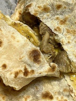 Cheese Quesadillas with green chile