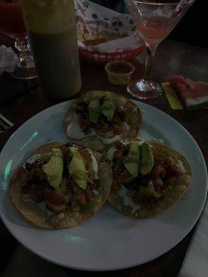 Shrimp tostadas