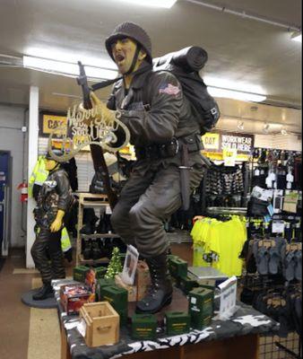 Army guy @ Harry's Army Surplus