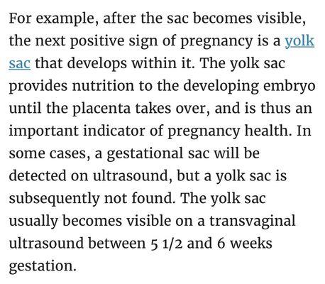 I was Roughly 4 weeks along, which means the yolk sac wouldn't even be visible yet. So she did not need to act that way.