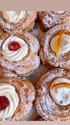 St Joseph pastry - chantilly, cannoli or custard flavor